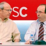 Montilla e Iceta presidieron ayer la última ejecutiva del PSC antes de las vacaciones