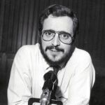 Javier González Ferrari, en los estudios de la Cadena SER, donde retransmitió el 23-F