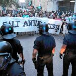 Los vecinos reaccionaron con rechazo a la manifestación el mismo día de su convocatoria
