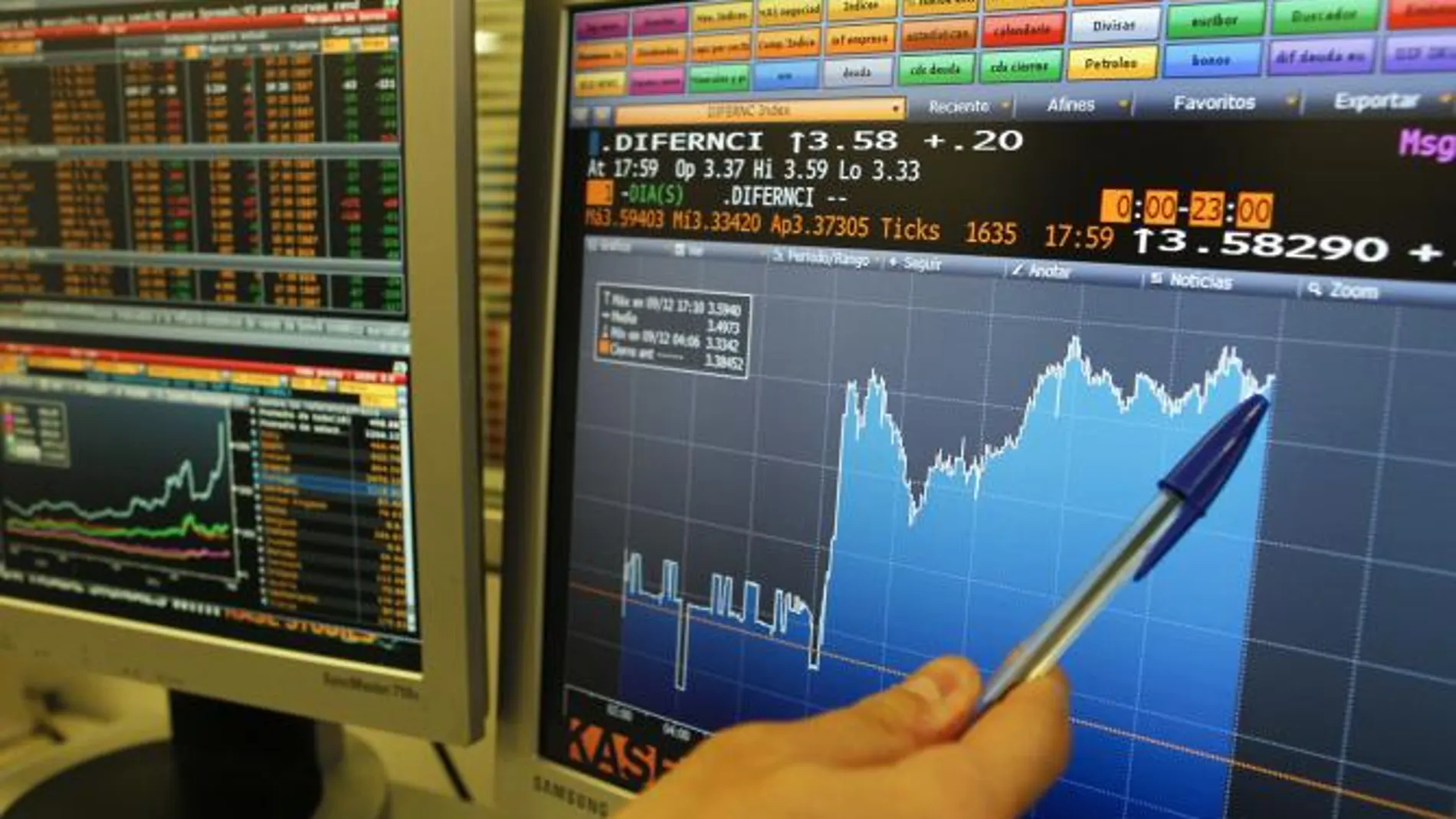 La prima de riesgo cae a 346 puntos básicos pese a la rebaja de Fitch