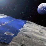 Paneles solares en la Luna