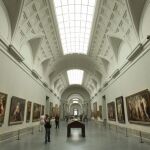 Galería central de la planta central de la pinacoteca