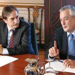 Gómez y Griñán mantuvieron una reunión ayer en Sevilla junto a la patronal y los sindicatos andaluces