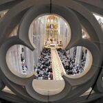 Con hábitos blancos, negros o vestidos de calle, seminaristas de todo el mundo rezaron con el Papa