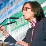 La ministra de Medio Ambiente y Medio Rural y Marino, Rosa Aguilar, ayer en Sevilla