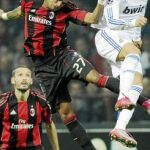 Cristiano Ronaldo remata de cabeza en presencia de Boateng