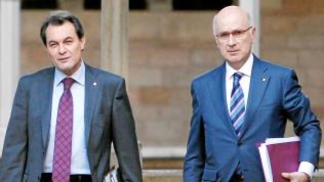 Duran Lleida acudió ayer al Consell Executiu invitado por Mas