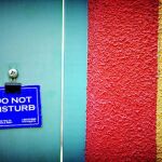 Cartel de «no molestar»