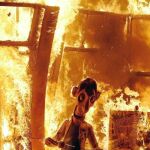 Imagen de archivo de la «cremà» de la Falla del Ayuntamiento