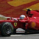 Fernando Alonso, en un momento de la carrera