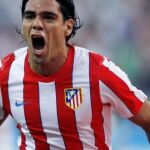 Falcao celebra uno de los goles conseguidos por su equipo