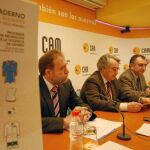 Constantino Sotoca, Ángel Martínez y Manuel Campos, en la presentación
