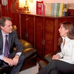 Mas y Sánchez-Camacho, aquí en una imagen de archivo, se vieron ayer las caras en la Generalitat