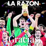 Muchas portadas recogieron la misma imagen que ilustró la primera página de LA RAZÓN el día 12