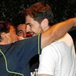 El futbolista a su llegada a la concentración del Madrid