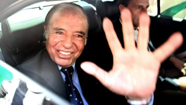 El ex presidente argentino Carlos Menem