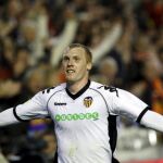 Mathieu celebra su gol ante el Deportivo