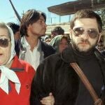 Sergio Schoklender en una de las manifestaciones de las Madres de Plaza de Mayo