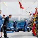 Ban Ki-moon junto al Príncipe de Asturias. Al fondo el presidente Camps y la ministra Chacón