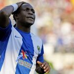 Royston Drenthe durante su etapa en el Hércules.