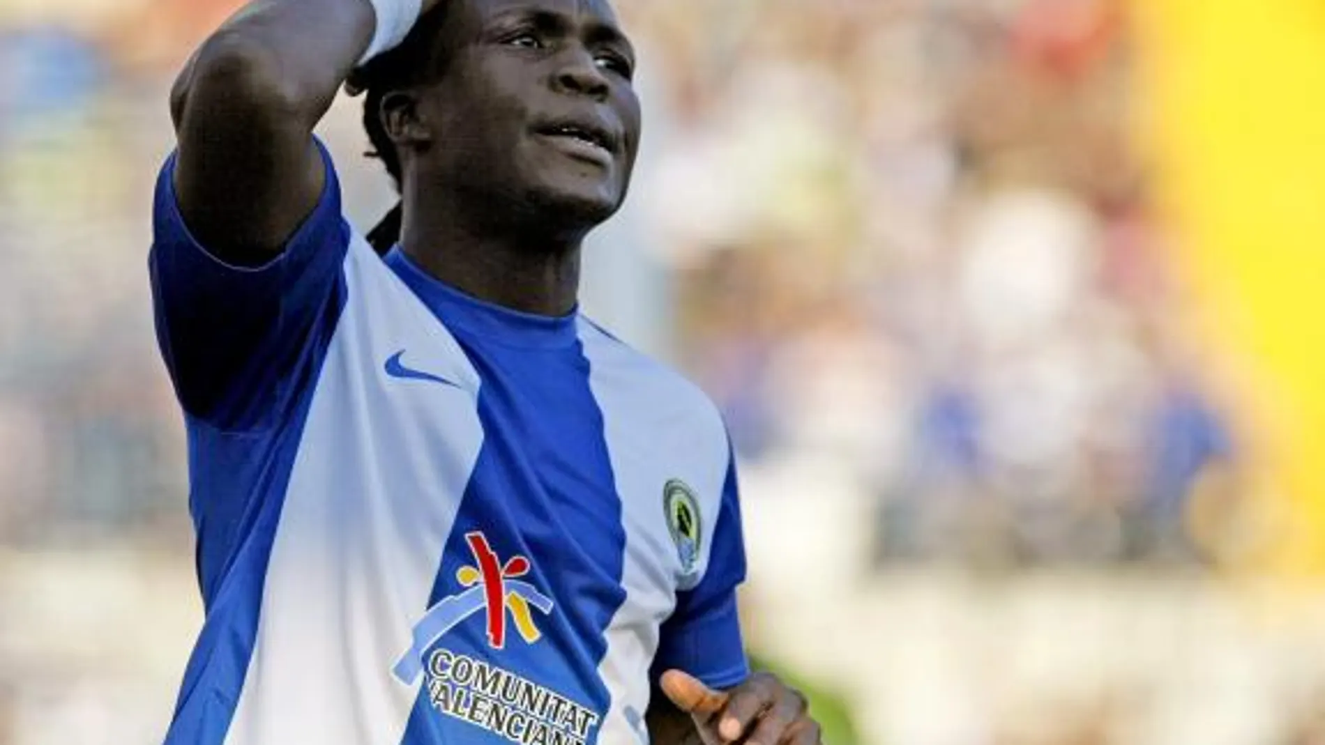 Royston Drenthe durante su etapa en el Hércules.