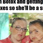 La madre lleva a Britney Cambell, de 8 años, a una clínica de belleza a recibir un tratamiento de botox