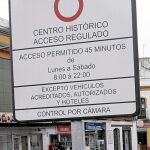 Las señales que informan de la restricción desaparecerán del viario