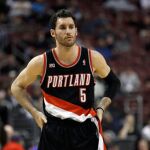 Rudy Fernández, durante un partido con los Blazers