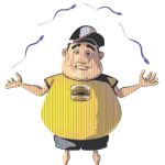 Hombre gordo, esperma débil