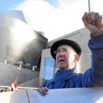 Erkizia, en la manifestación de apoyo a Sortu del pasado día 19 en Bilbao