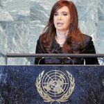 Cristina Fernández, el miércoles, en la cumbre de la ONU en Nueva York