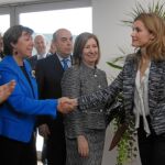 La Princesa de Asturias saludó a las autoridades asistentes