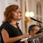La portavoz del PP, Soraya Sáenz de Santamaría
