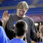 Dirk Nowitzki ha tenido la agenda muy ocupada en Barcelona