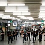 Un dispositivo policial especial para evitar sabotajes