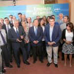 Javier Arenas, ayer, durante la presentación del grupo de trabajo que elaborará las propuestas del programa electoral de la formación en materia de Política Institucional