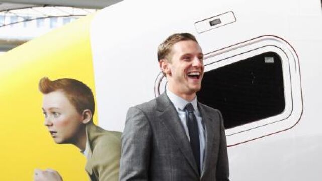 El actor británico Jamie Bell en la presentación de la película en Bruselas