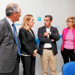 Ana Pastor dialoga con Antolín Sanz, Sebastián González y Ángeles Ortega