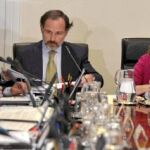 La vicepresidenta Soraya Sáenz de Santamaría presidió ayer la comisión nacional de secretarios de Estado y subsecretarios