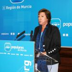La número uno al Congreso de la formación, Pilar Barreiro, se congratuló de la intervención de Rajoy durante el debate