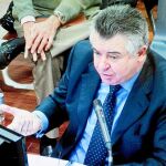 El presunto cerebro de la trama, Juan Antono Roca, en un momento de su declaración ante el tribunal