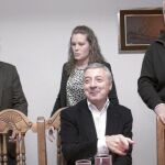 Blanco, ayer, en una comida con militantes del PSOE en la localidad lucense de Becerreá