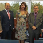 De izda. a dcha., Begoña Ladrón de Guevara, María Dolores Villalba, Nicolás Fernández Guisado, Lucía Figar, Luis Carbonel, Juan Curcó y Luis Centeno