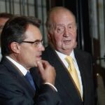 El Rey, junto a Artur Mas, esta tarde en el Monasterio de Pedralbes de Barcelona