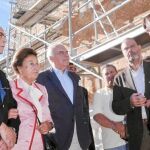 Los Duques de Soria, la Infanta Margarita y su esposo Don Carlos Zurita, visitan uno de los monumentos recuperados por la Fundación que lleva su nombre, en la provincia soriana