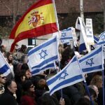 Manifestación pro-israelí en Madrid