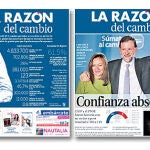 Portadas de LA RAZÓN del cambio