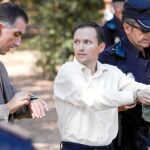 José Bretón, durante la reconstrucción del día que desaparecieron sus hijos, Ruth y José, en un parque de Córdoba