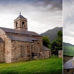 Las dos iglesias afectadas por la bajada presupuestaria. Izquierda, Sant Feliu de Barruera. Derecha, la Nativitat de Durro