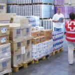 Uno de los almacenes de alimentos de Cruz Roja en la Comunitat Valenciana